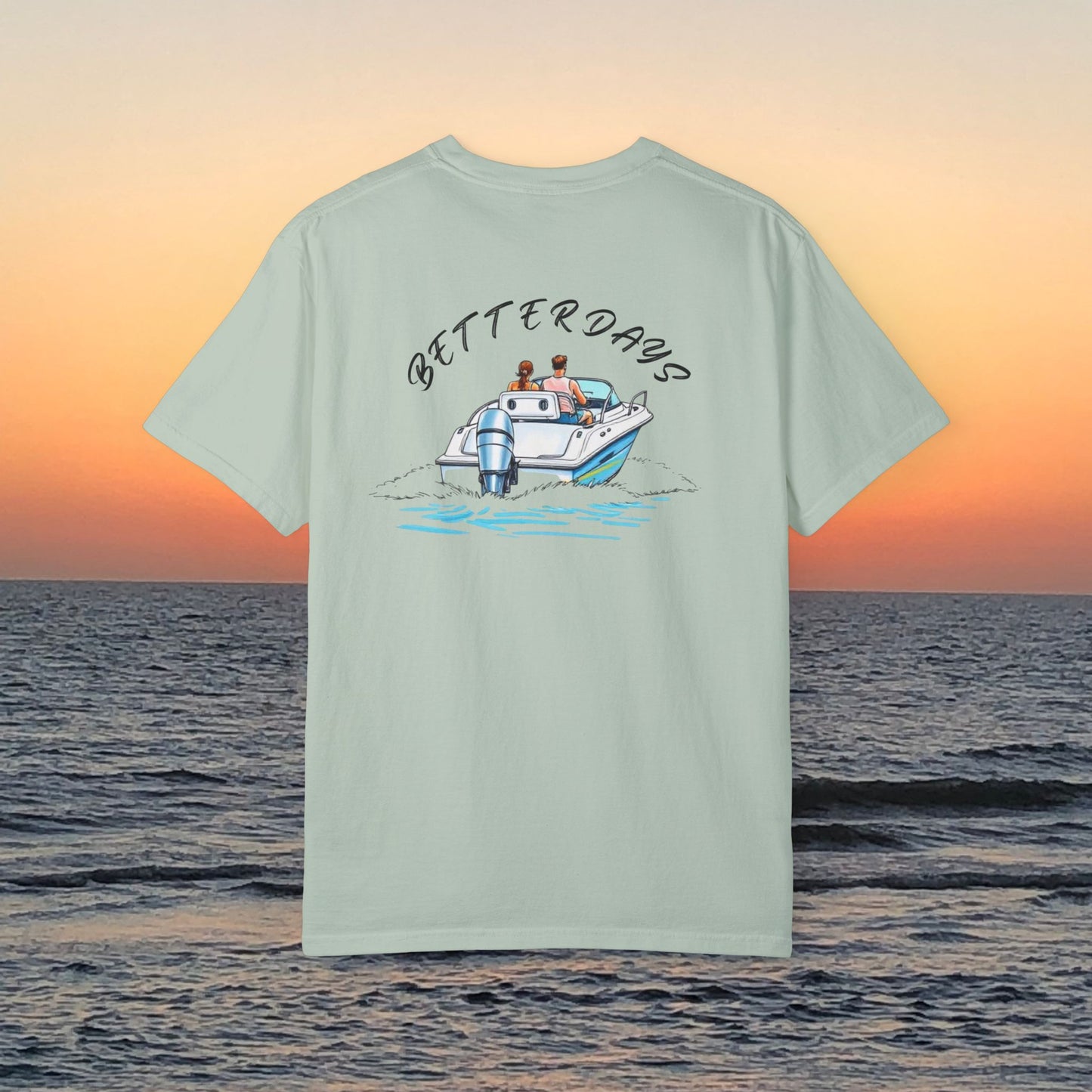 Better Days Graphic Tee - Garment-Dyed Comfort Boating T-Shirt