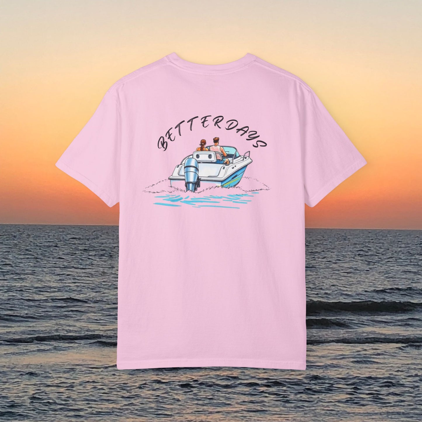 Better Days Graphic Tee - Garment-Dyed Comfort Boating T-Shirt