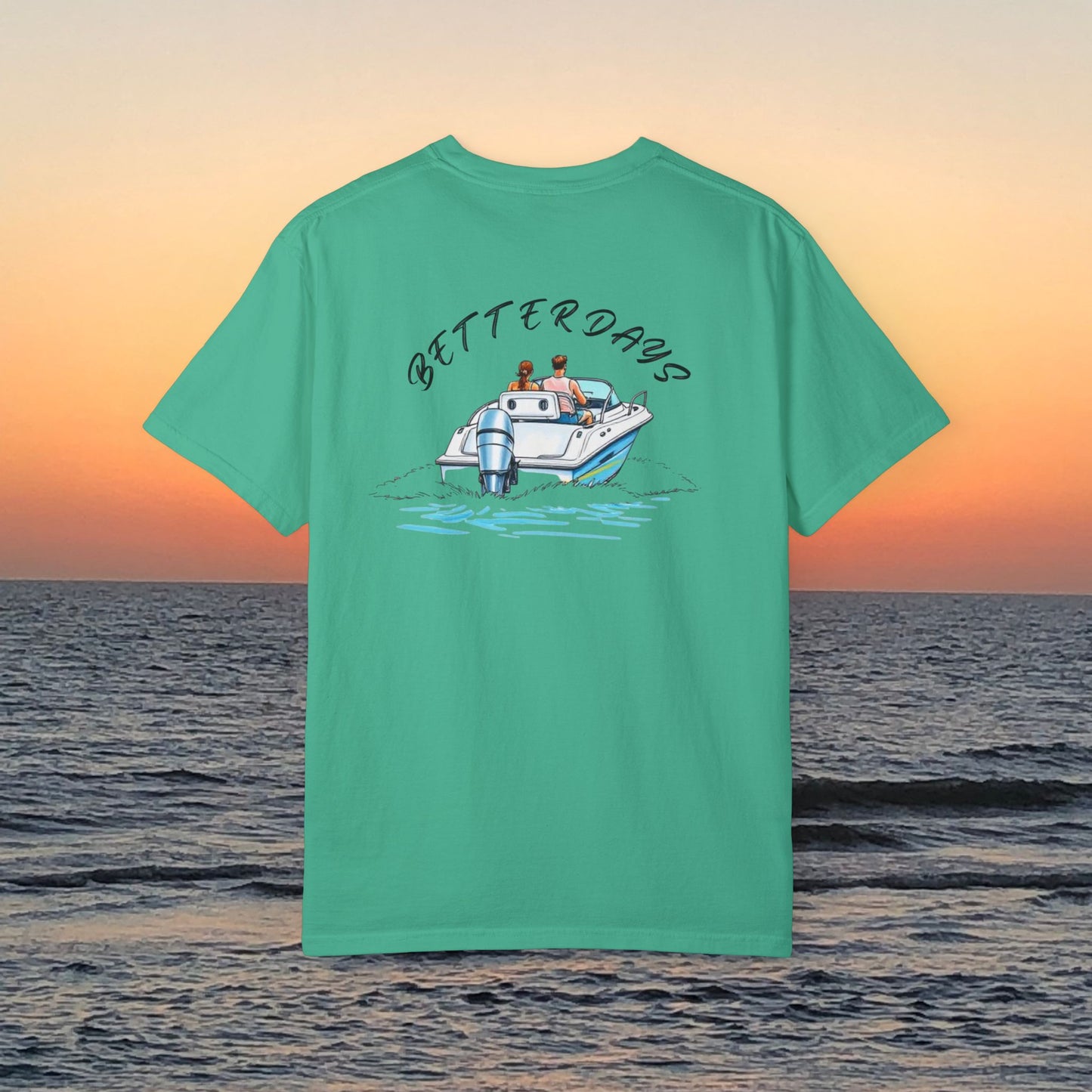 Better Days Graphic Tee - Garment-Dyed Comfort Boating T-Shirt