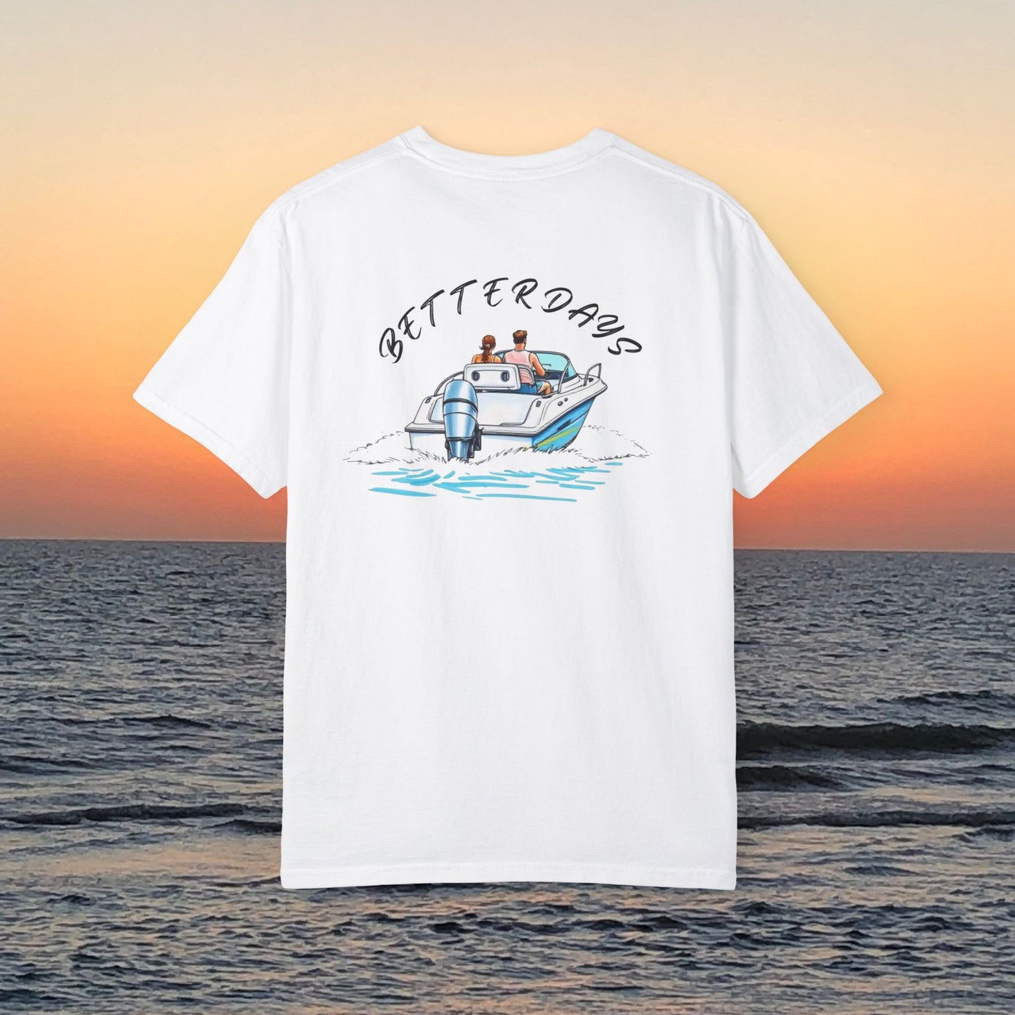 Better Days Graphic Tee - Garment-Dyed Comfort Boating T-Shirt