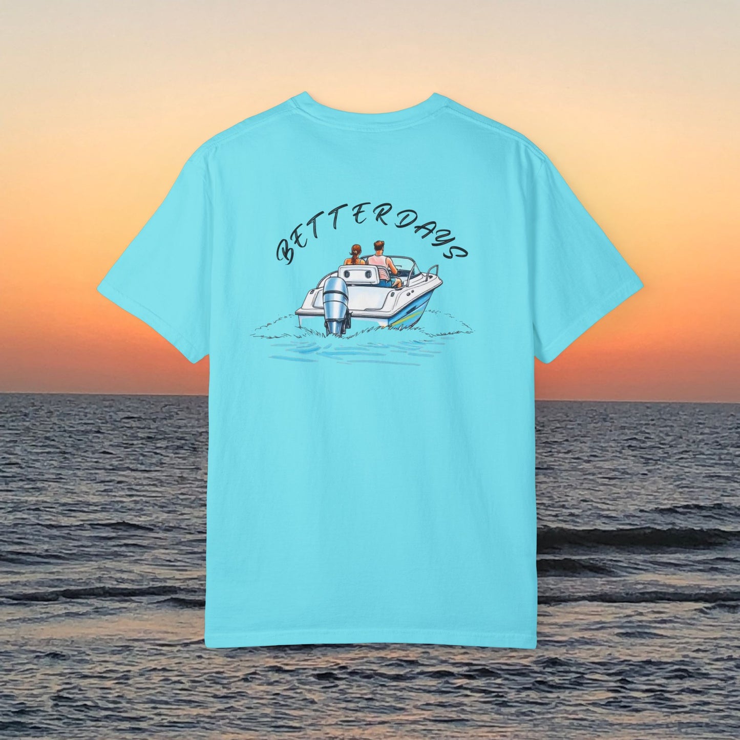 Better Days Graphic Tee - Garment-Dyed Comfort Boating T-Shirt