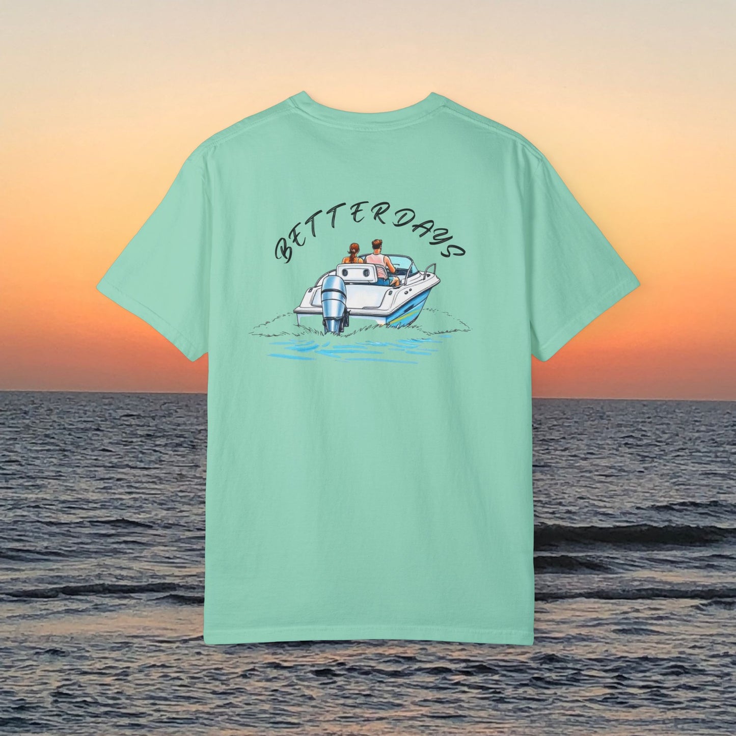 Better Days Graphic Tee - Garment-Dyed Comfort Boating T-Shirt