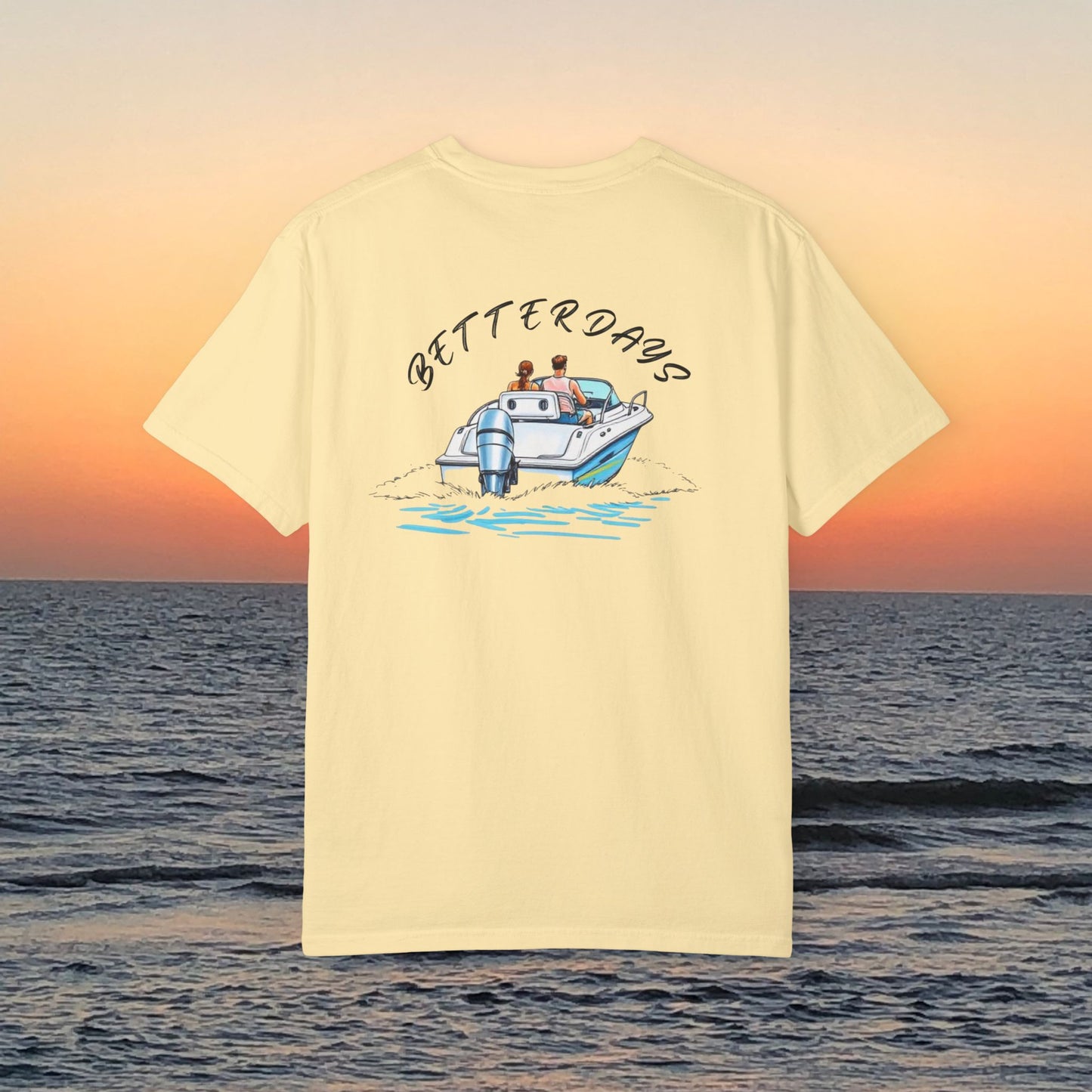 Better Days Graphic Tee - Garment-Dyed Comfort Boating T-Shirt