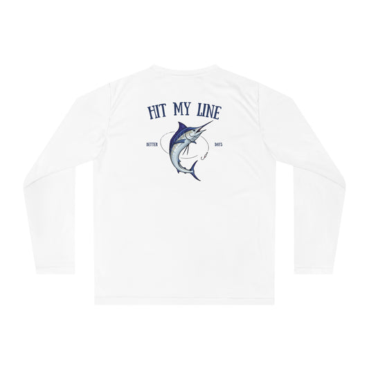 Hit My Line - Fishing long sleeve performance shirt