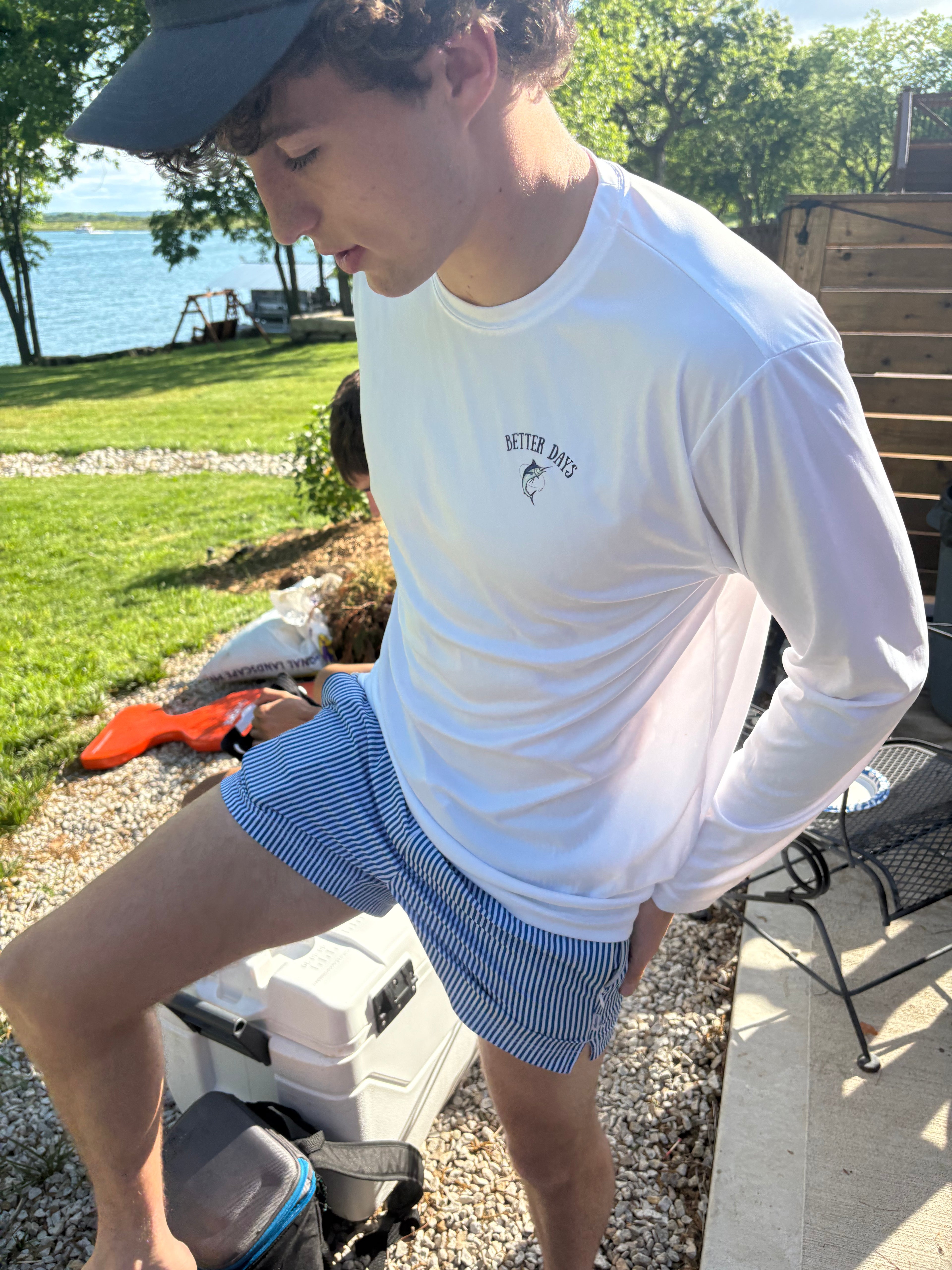 Hit My Line - Fishing long sleeve performance shirt